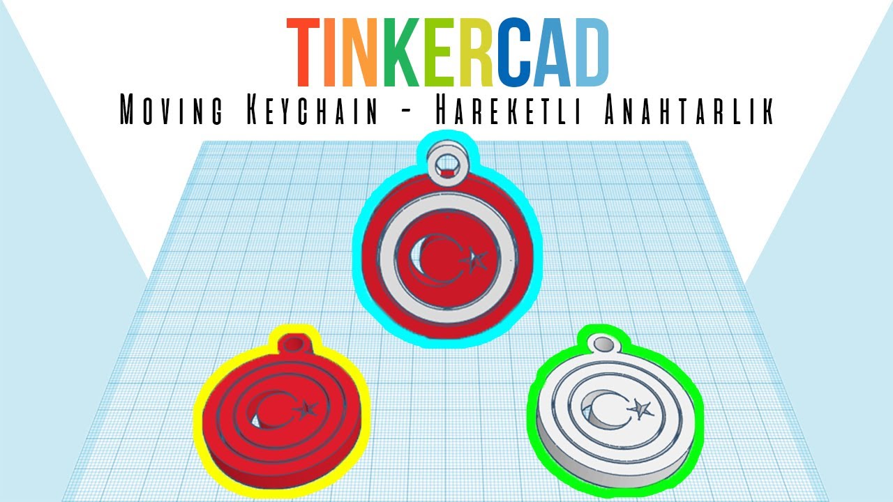 Tinkercad ile Hareketli Anahtarlık Yapımı - How to 3D Modeling