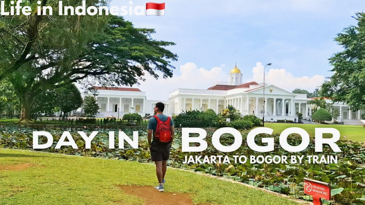 Bogor Day Trip by Train (KRL) , Indonesia | Botanical Garden Tour & Local life,Cafe ,street-food