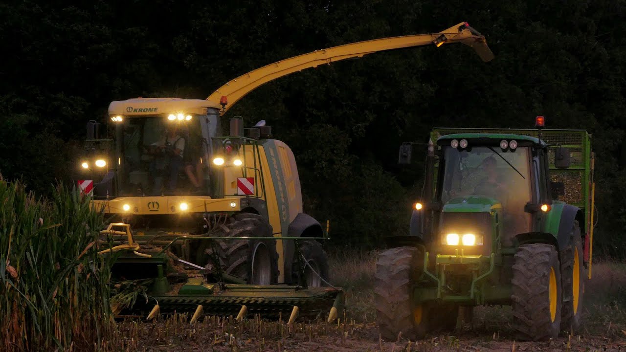 Nocna Kiszonka z Kukurydzy 2019 - Nowy Nabytek ||Krone|John Deere|Same|Fortschritt||Wielkopolska