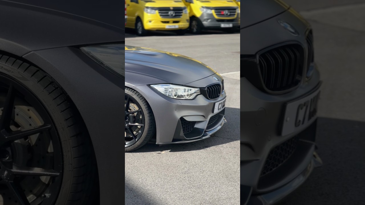 BMW M4 - FULL WRAP - 3M SATIN DARK GREY - CAR WRAPS UK - 