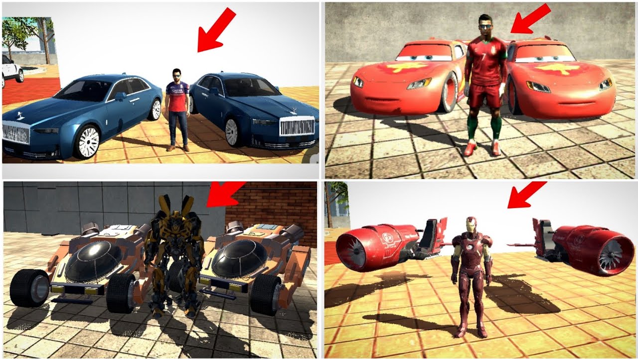 New Update Ronaldo + Virat Kohli + Transformer + Iron Man Entry in Indian Bike 3D 😱🔥