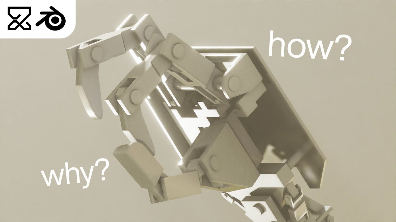 Amateur 3D artist tried making a (not so accurate) mechanical arm (for fun lol) | Blender
