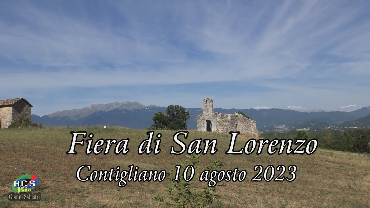 Fiera di San Lorenzo   Contigliano 10 agosto 2023    ACS  Gianni Salustri