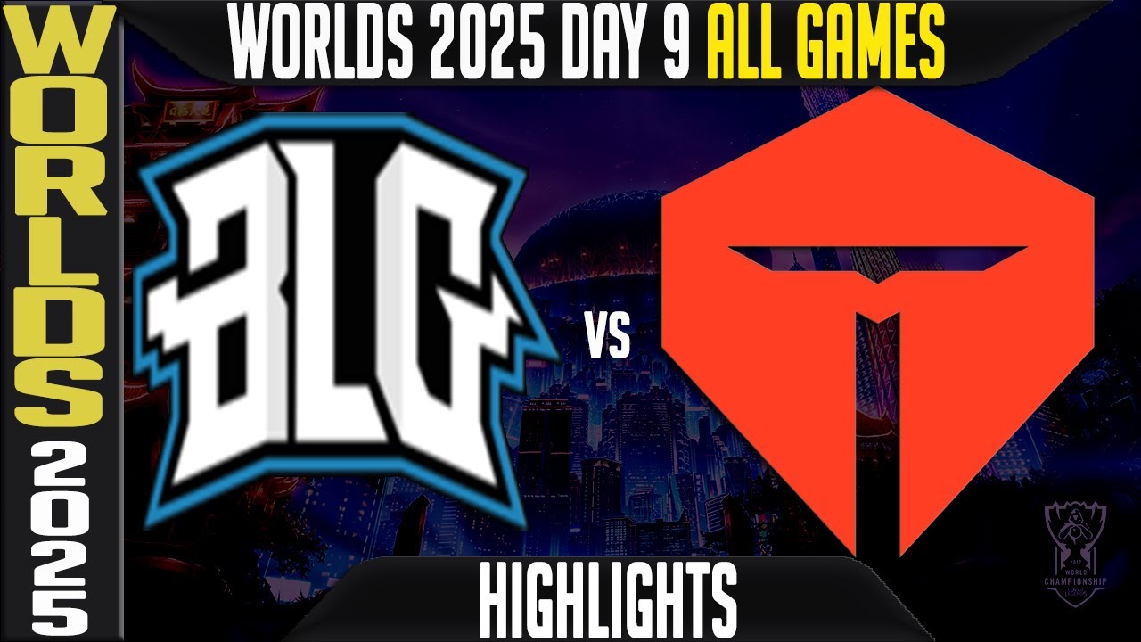 TES vs BLG Highlights ALL GAMES | Worlds 2025 Day 9 Swiss Stage | TOP Esports vs Bilibili Gaming