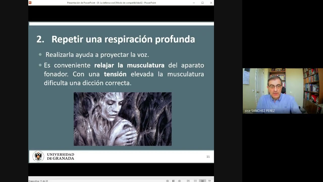 Vídeo 12  Cómo mejorar la comunicación en público (la defensa oral)