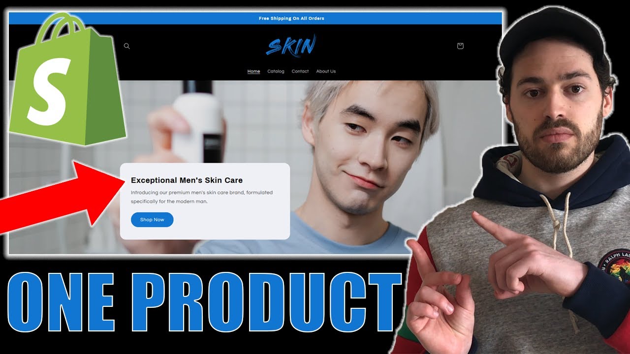 How To Create A One Product Shopify Dropshipping Store | Step By Step Tutorial Using A FREE Theme