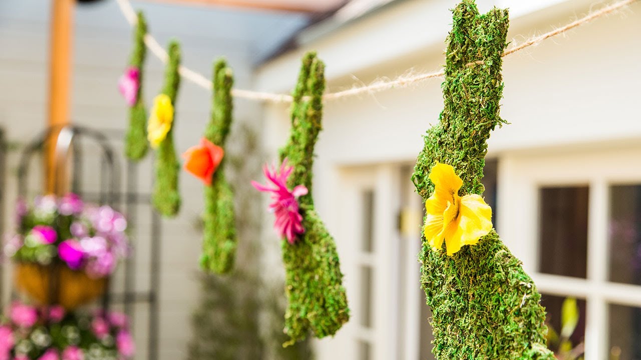 Home & Family - How to Make a Moss Bunny Garland