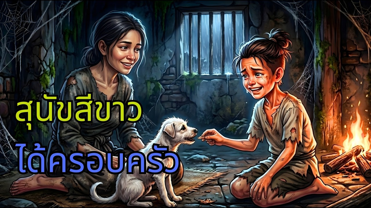 เรื่องราวของแม่และลูกสาวที่อาศัยอยู่ในวัดร้างและเลี้ยงดูสุนัขสีขาวตัวหนึ่ง| นิทาน, นิทานพื้นบ้านI