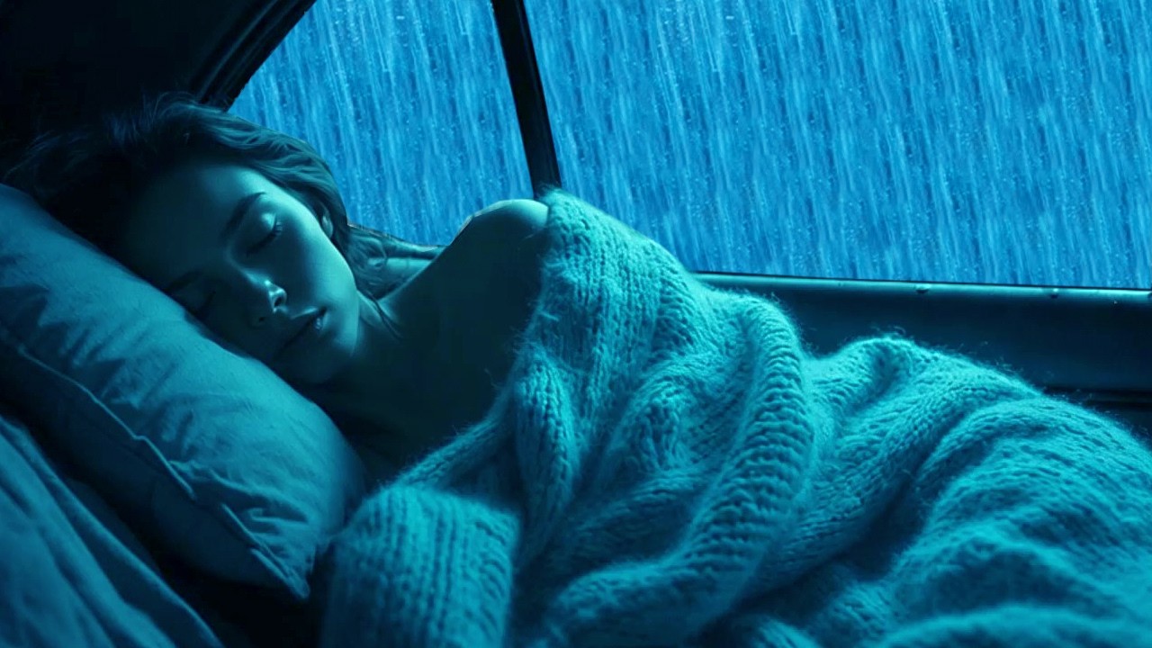 Sleep Deeply with Catastrophic Rain & Thunder Pouring on Rickety Car at Night