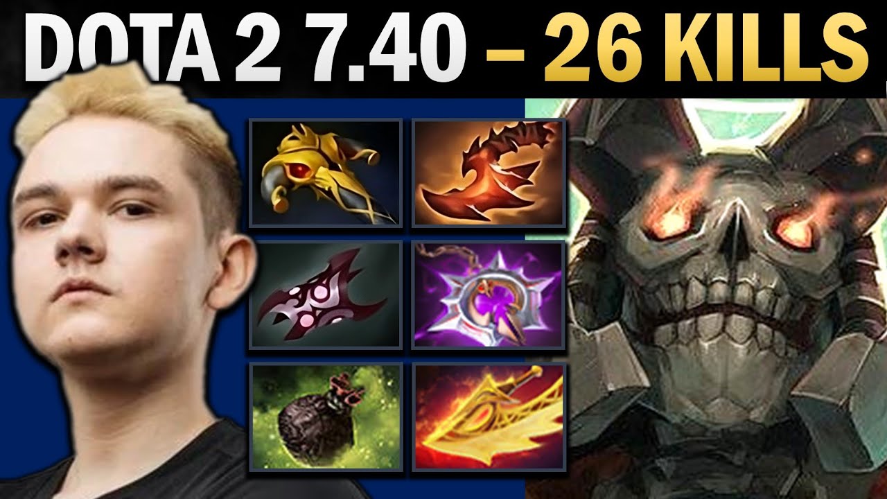 Wraith King Pro Carry with 26 Kills and 1000 GPM - Gameplay Dota