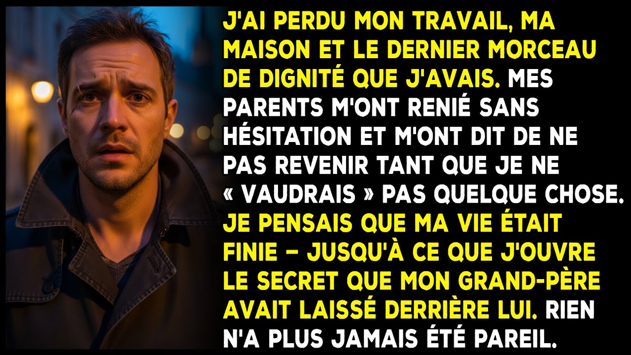Mes parents m'ont renié quand j'ai tout perdu — Puis  le secret de mon grand-père a tout changé.