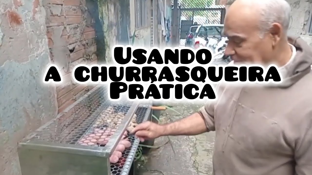 Churrasqueira prática,#usando em casa #feriado# dia das mães, canal zezinho lacerda