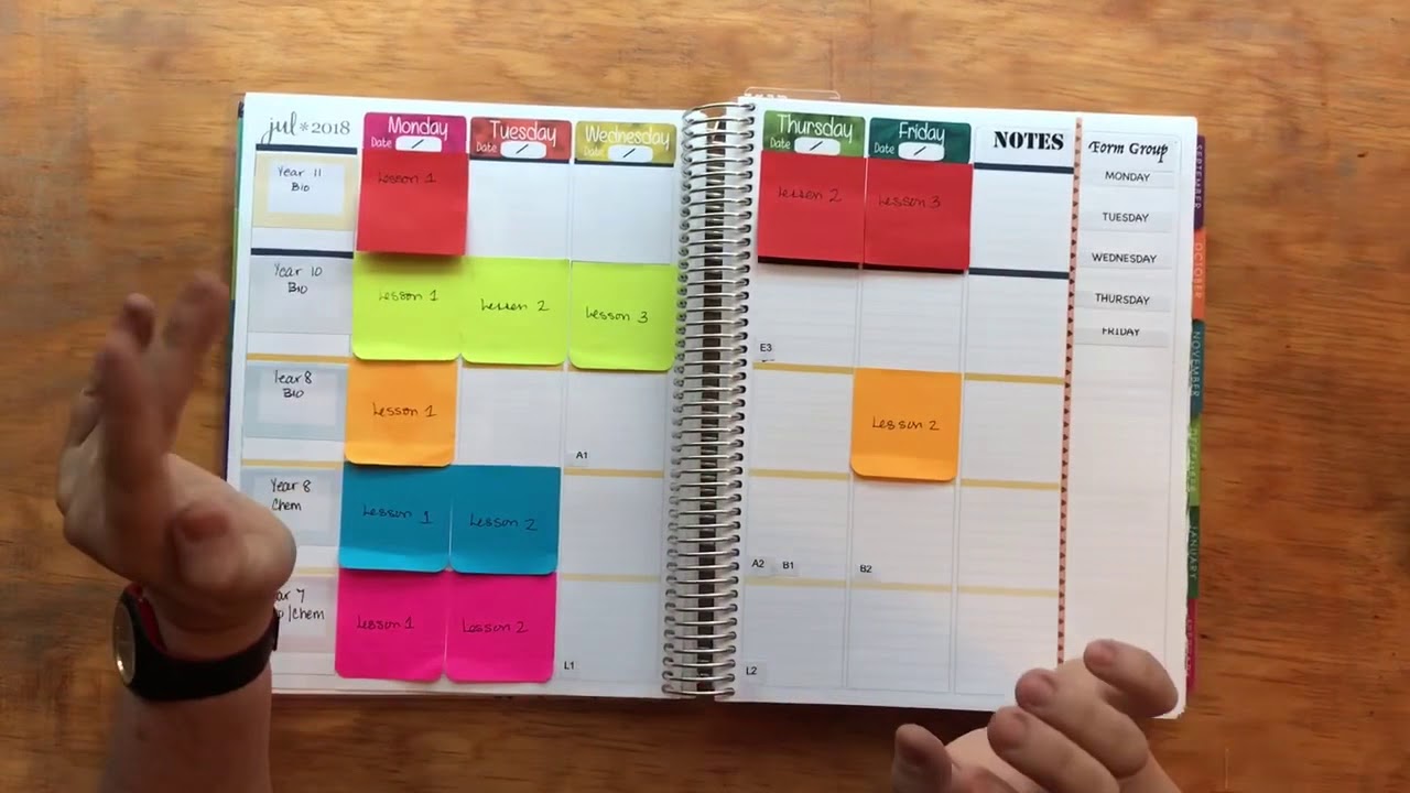 How I Set Up My Erin Condren Teacher Planner