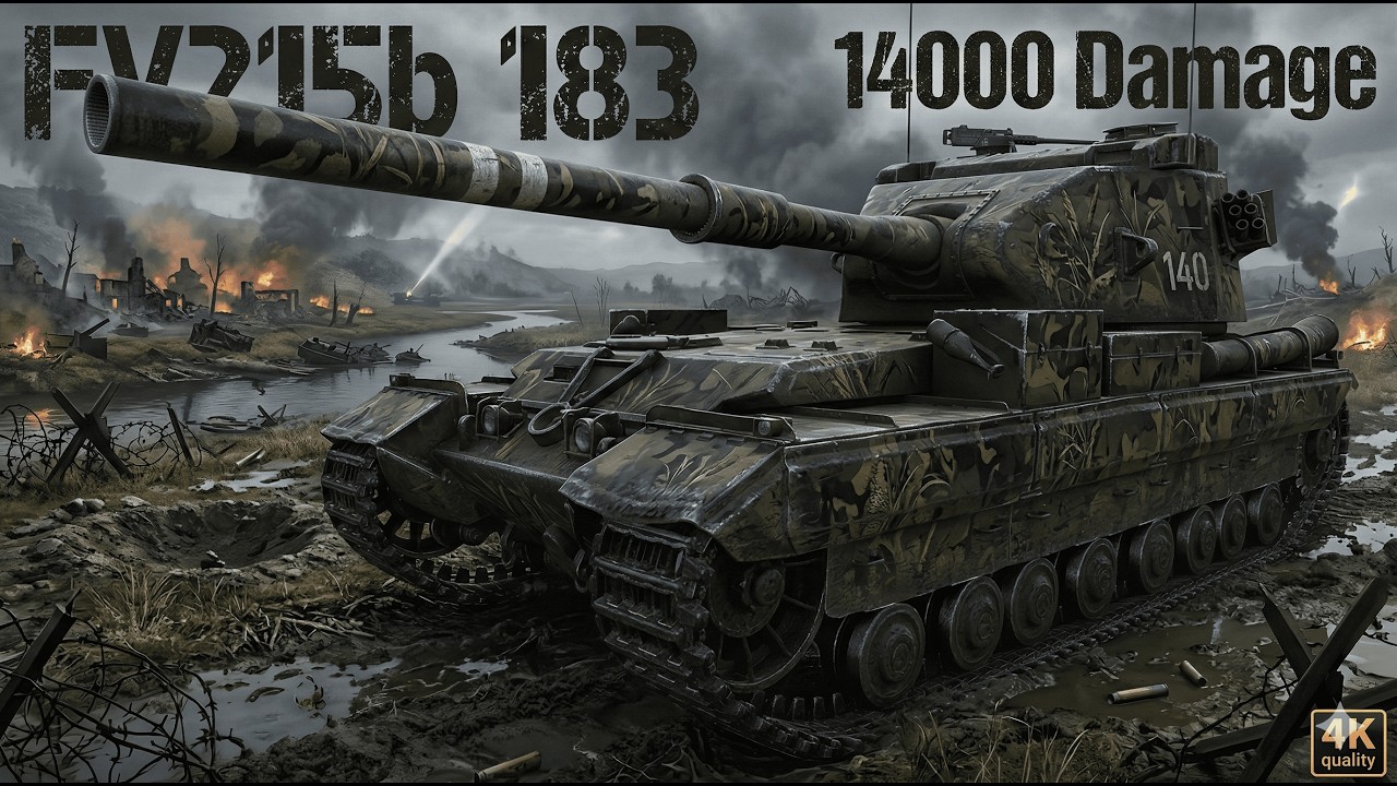 FV215b 183 WoT 2.0::14000 Damage