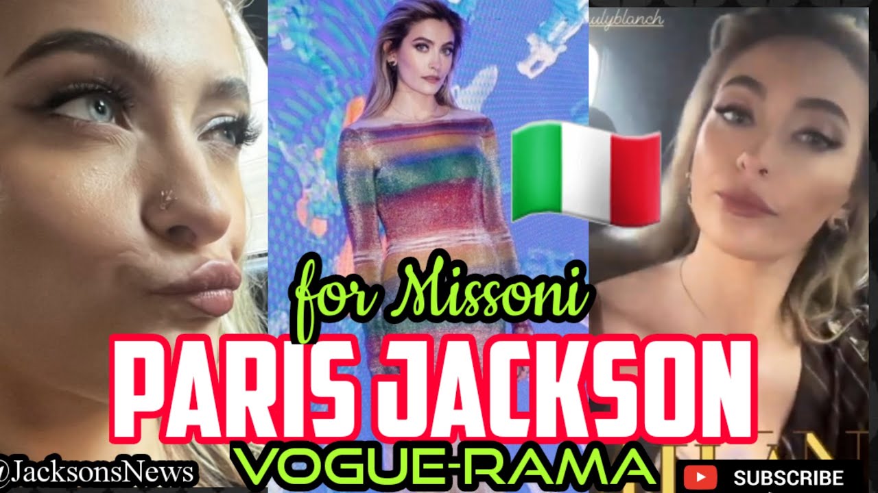 1/5 Paris Jackson 🇮🇹 in Missoni Dress at "Vogue-Rama"