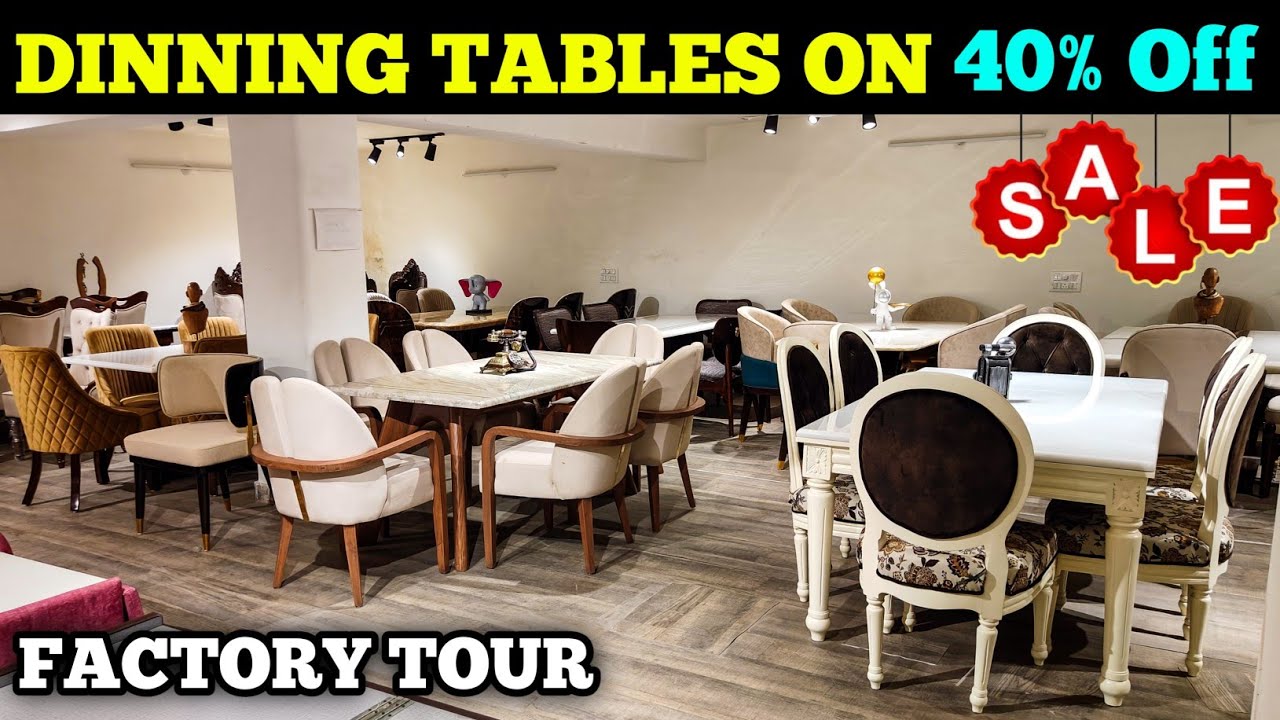 Dinning Tables Direct From Factory at 40% Off in Kirti Nagar Furniture Market | Beds Dinning Table