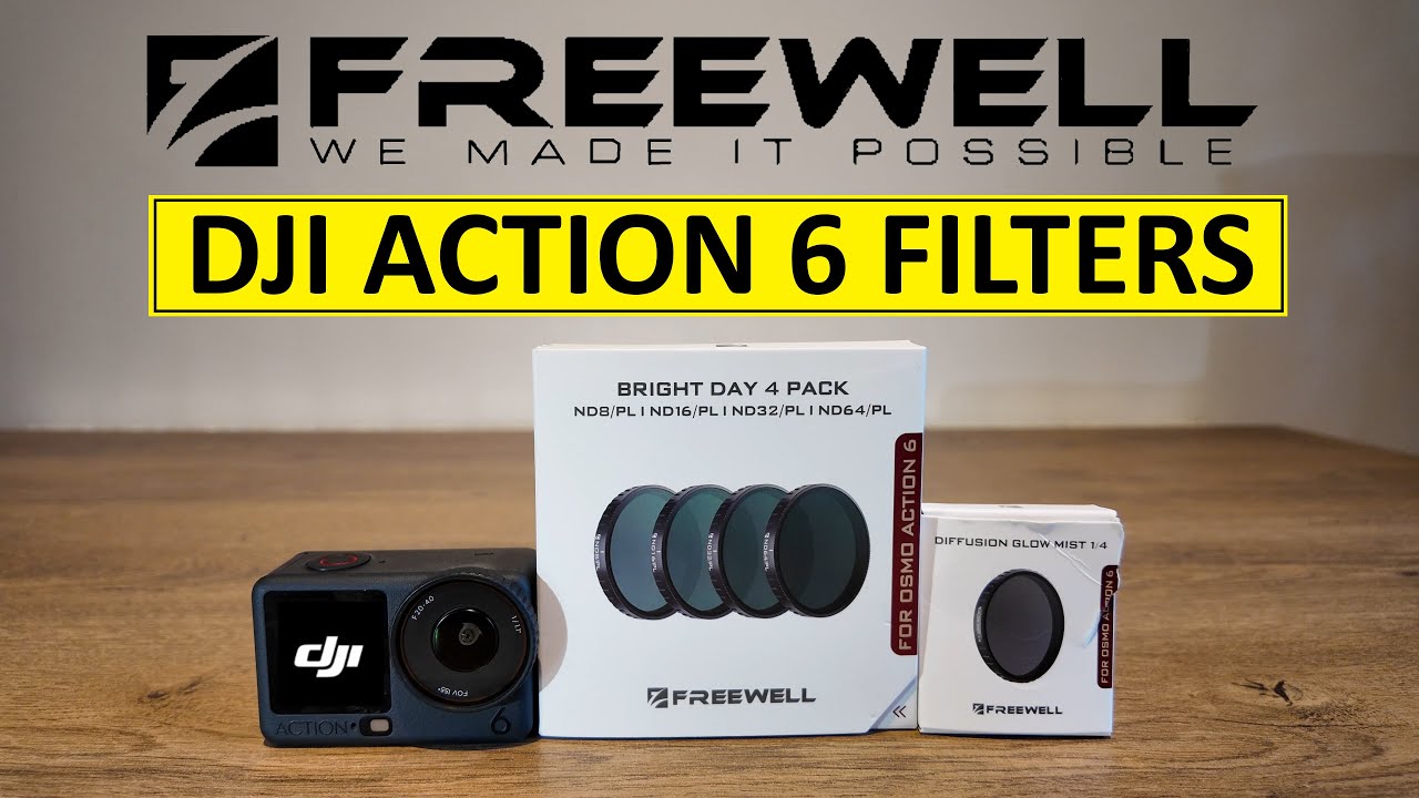 Обзор DJI OSMO ACTION 6 - FREEWELL Bright Day Pack - ND8PL ND16PL ND32PL ND64PL и фильтр Glow Mist