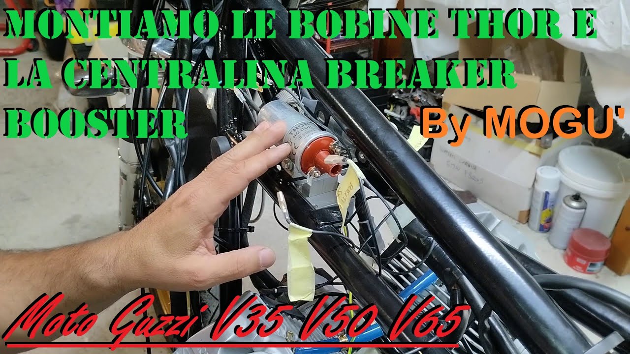 Montaggio accensione elettronica BREAKER BOOSTER by Mogu' e bobine THOR su Moto Guzzi V35 V50 V65
