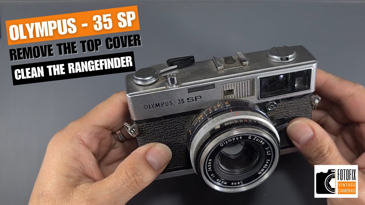 Olympus 35 SP - Remove the Top Cover and Clean the Rangefinder