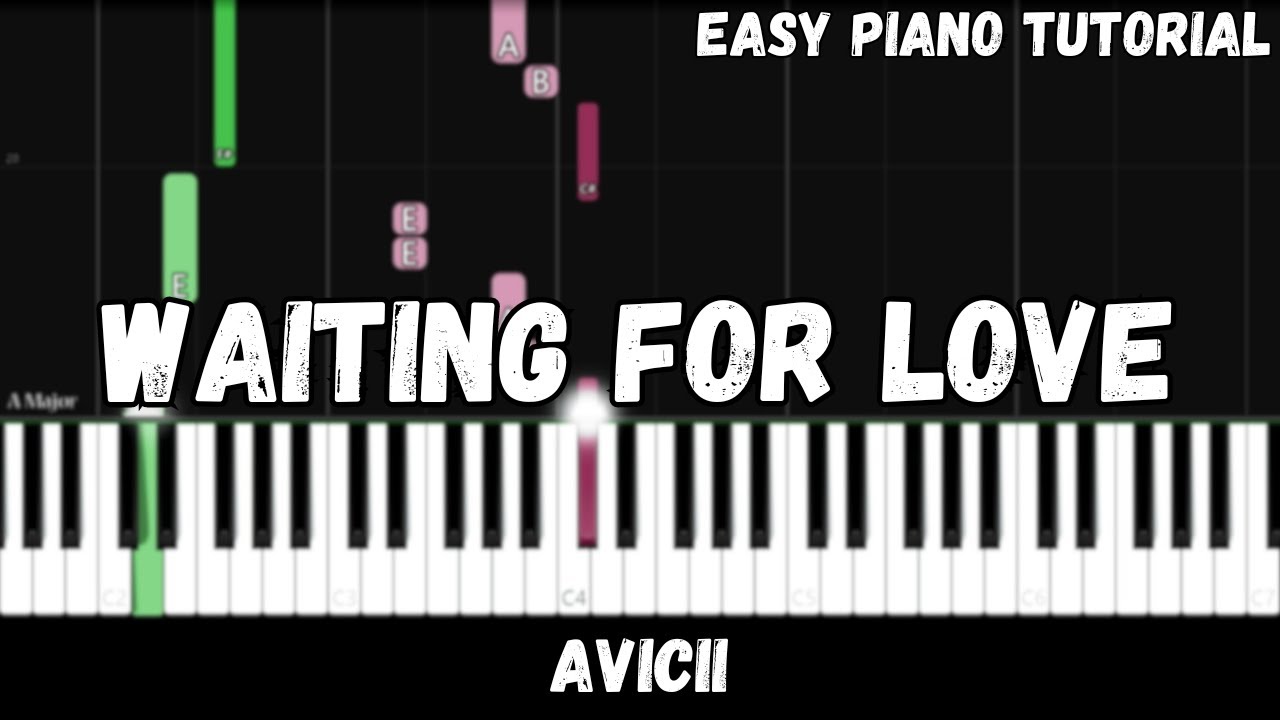 Avicii - Waiting For Love (Easy Piano Tutorial)