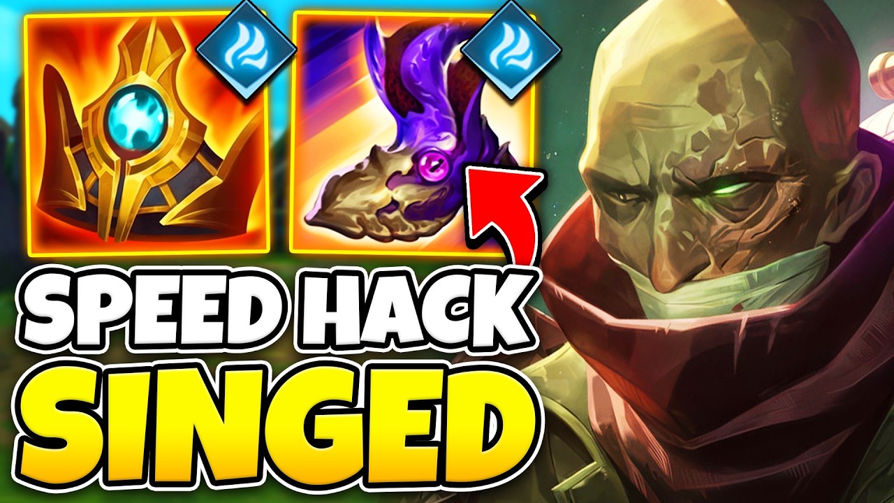 How to get permanent 600 Movespeed on Singed... (200% SPEED HACK)