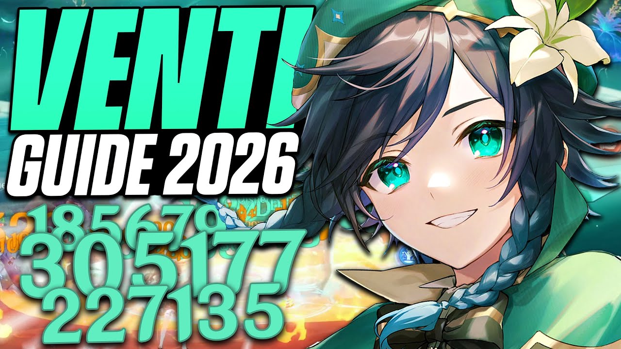 VENTI, LE MEILLEUR ANEMO ?! Guide 2026 – Combos, Builds, Teams et Showcase | Genshin Impact)