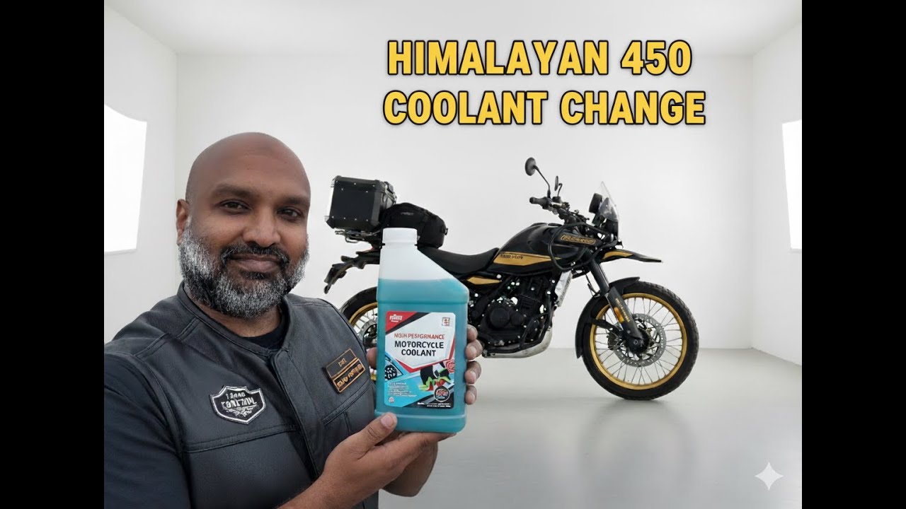 RE Himalayan 450 — как заменить охлаждающую жидкость (и промыть радиатор)