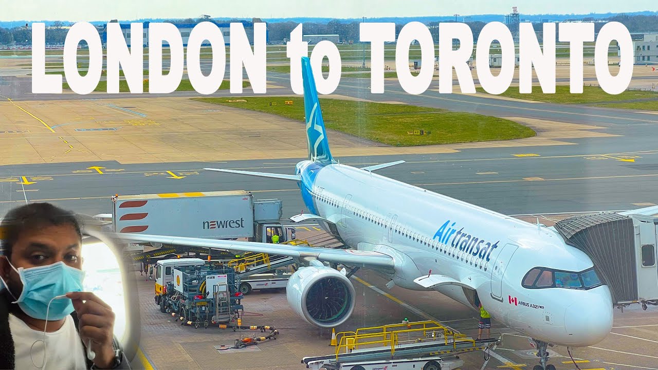 Flying to Toronto | Air Tansat A321 NEO | Tamil Dude