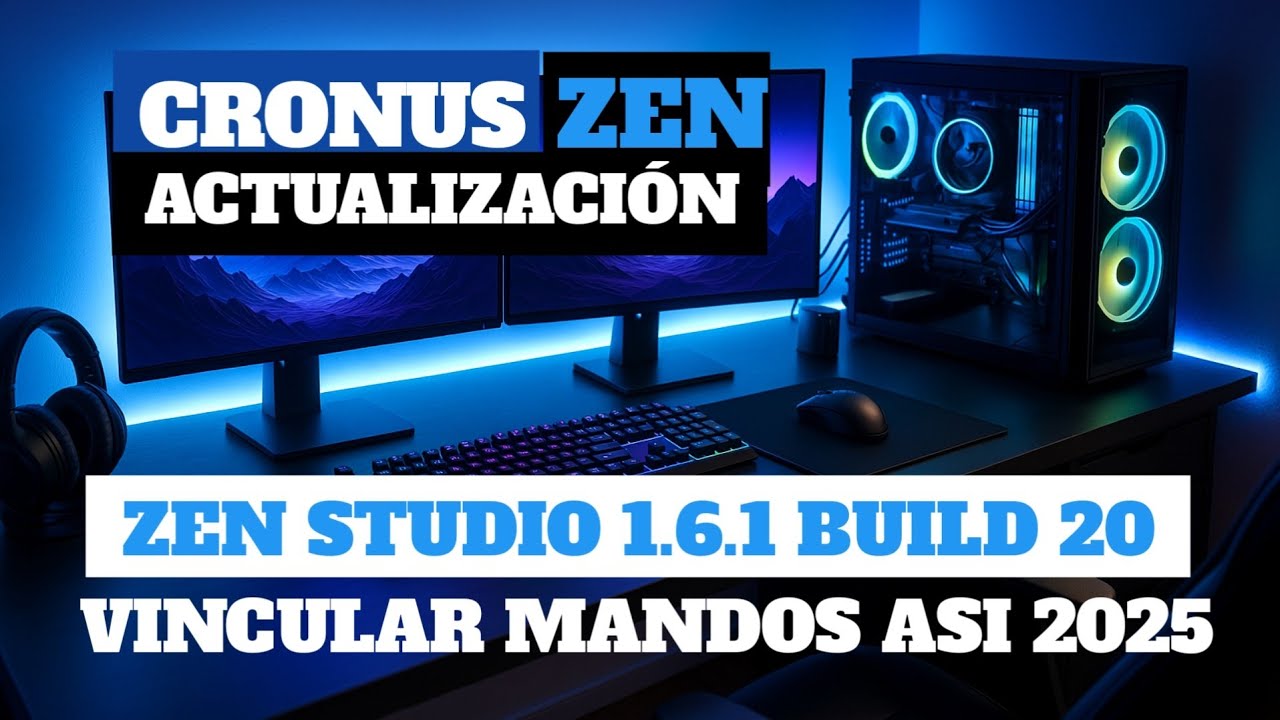 ✅CRONUS ZEN ACTUALIZACIÓN ZEN STUDIO 1.6.1 BUILD 20 VINCULACION MANDOS PRO 2025
