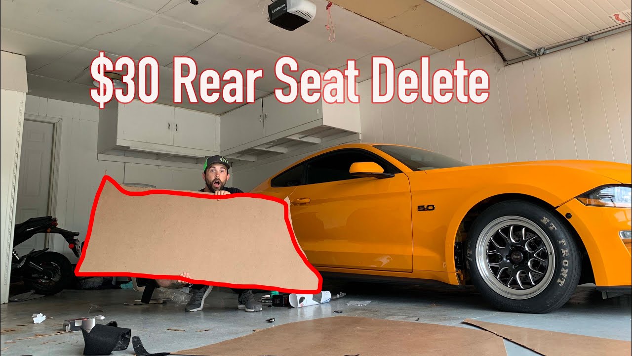 2018/2019 Mustang $30 Rear Seat Delete!