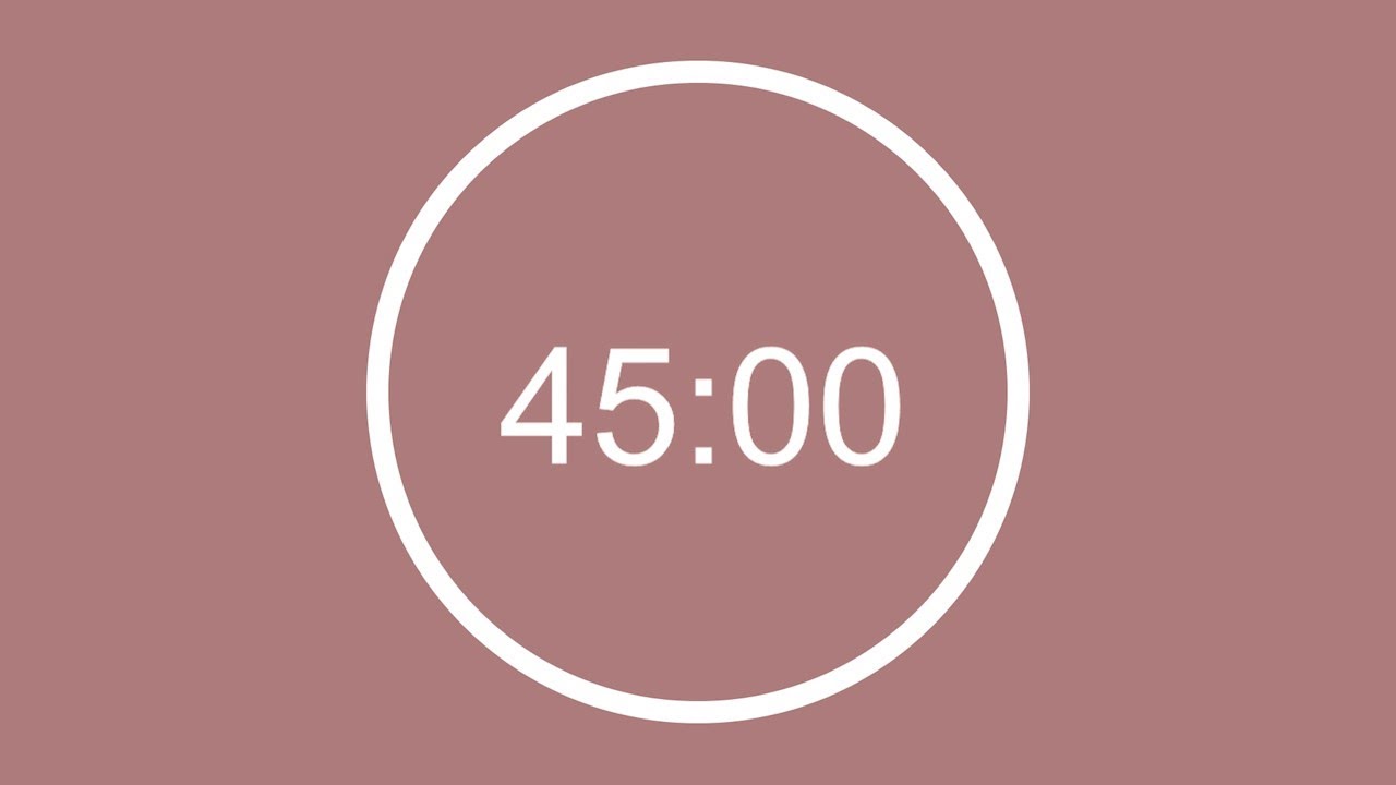 ⏰ 45 Minute Timer: Stay Focused 🔔