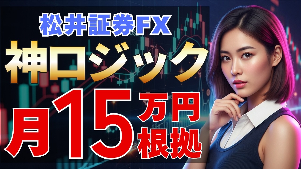 【松井証券 FX 検証】低資金で月15万円狙い！神ロジックの真実を暴く