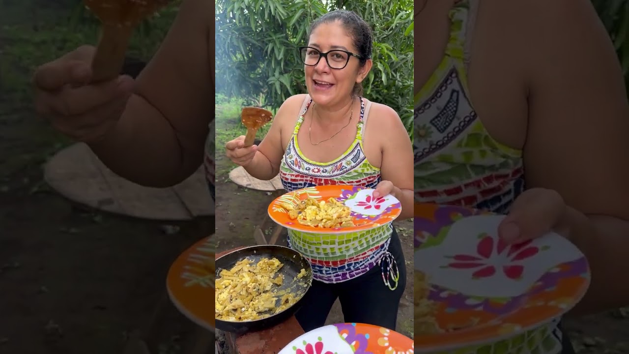 Tortilla frita con huevo