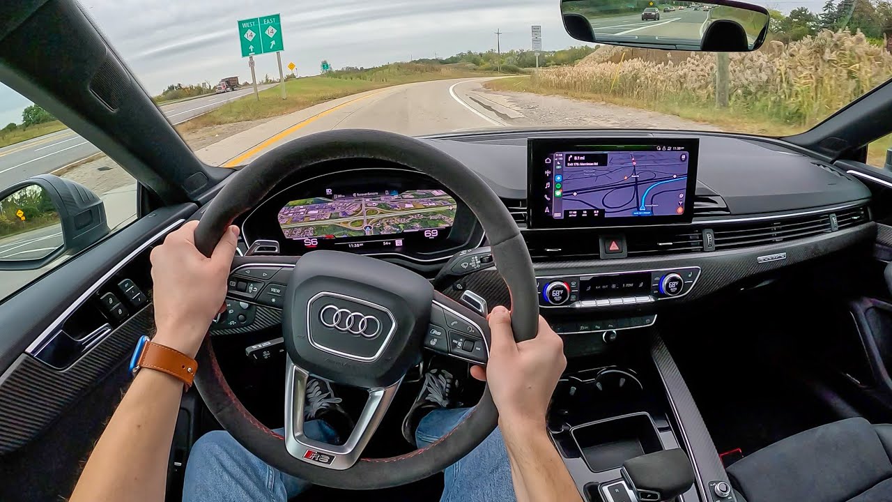 Audi RS5 Competition 2023 года — утренние поездки на работу с двигателем V6 Twin Turbo