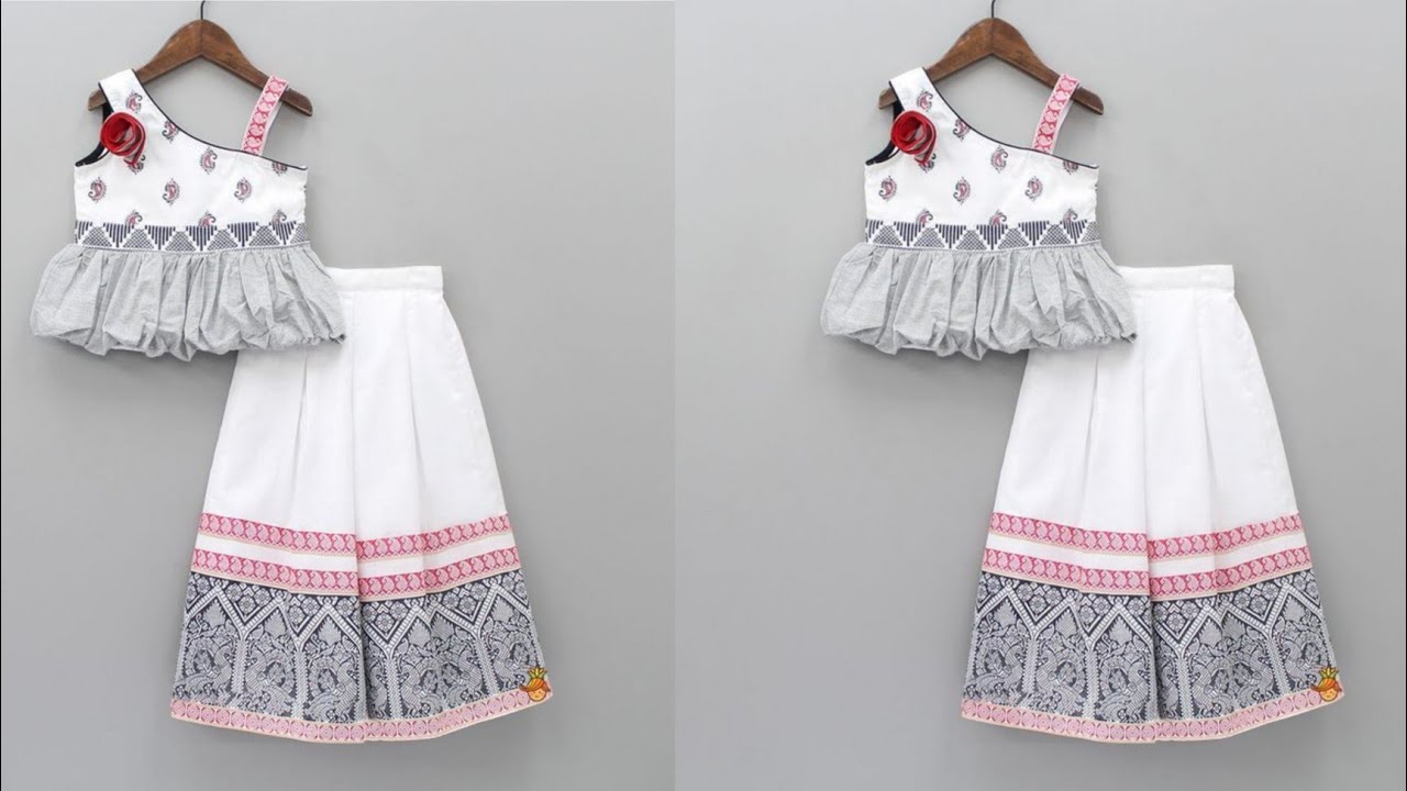 Beautiful Baby Top And plazo cutting and Stitching ||Baby frock|| Trending baby girl frock 