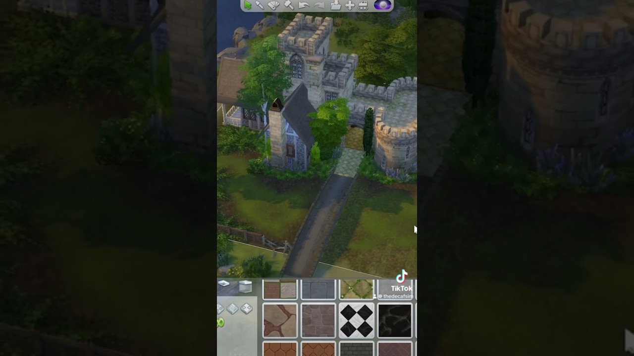 Building a castle ✨ #sims4build #showusyourbuilds #ts4speedbuild #sims4 #asmr #simsbuilding #ts4