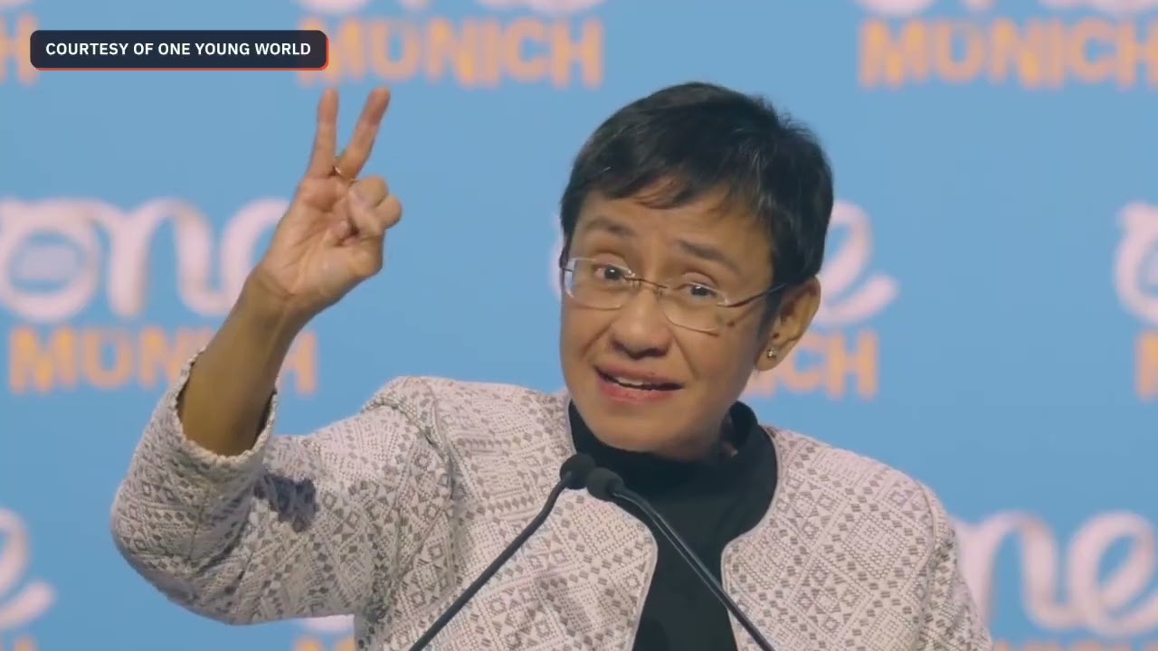 Выступление Марии Рессы на конференции One Young World 2025 в Мюнхене