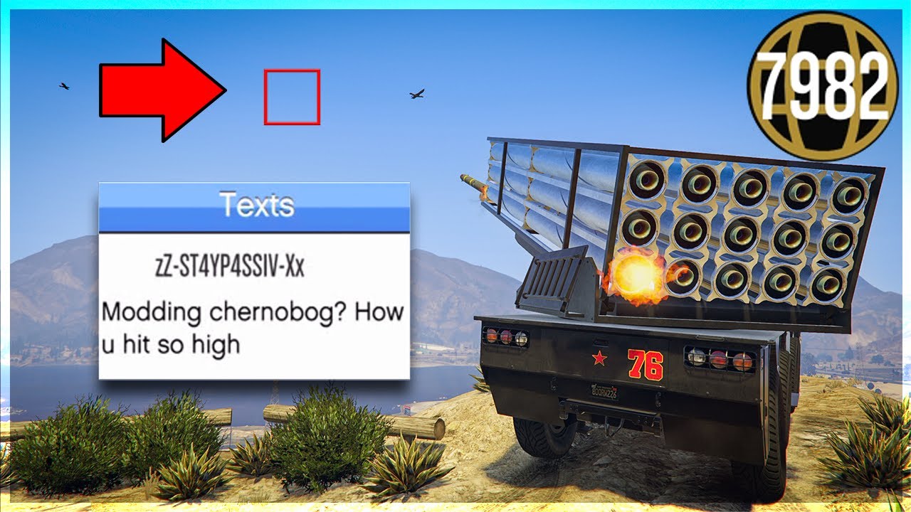 Троллинг 8000-х с моим «модифицированным» Чернобогом в GTA Online