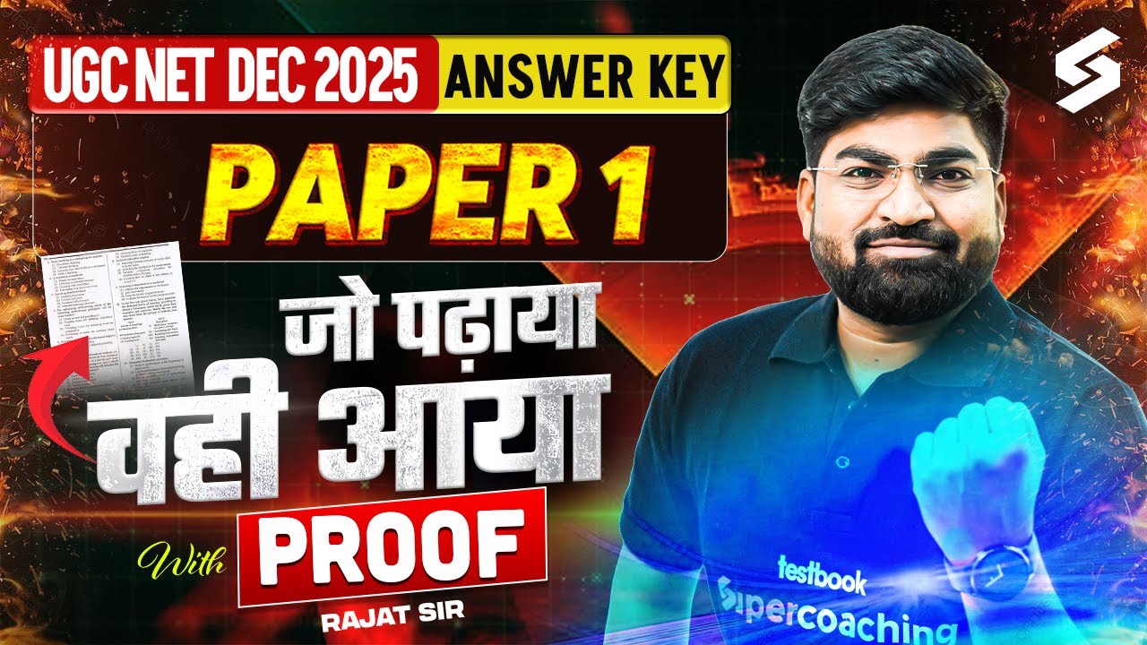 UGC NET DEC 2025 Paper 1 Analysis | UGC NET Paper 1 | जो पढ़ाया वही आया With Proof🔥| By Rajat Sir