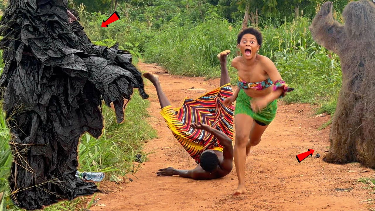 She Almost Fainted From the SCARE! |Bushman Prank| Scaring People!
