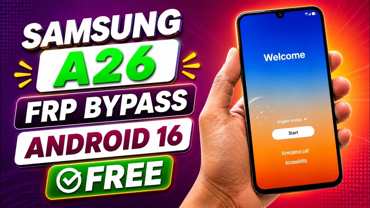 Samsung A26 5G FRP Bypass Android 16 | Samsung A25 FRP Unlock Android 16 | New Security 2026
