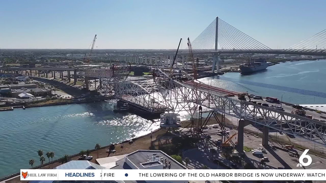 End of an Era: Historic Harbor Bridge center span comes down
