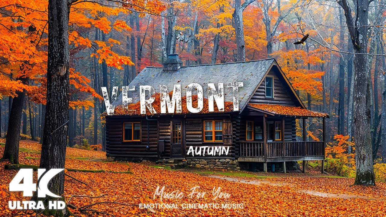 🍂Vermont 4K - Most Beautiful Autumn Video in Vermont in 4K UHD🍂