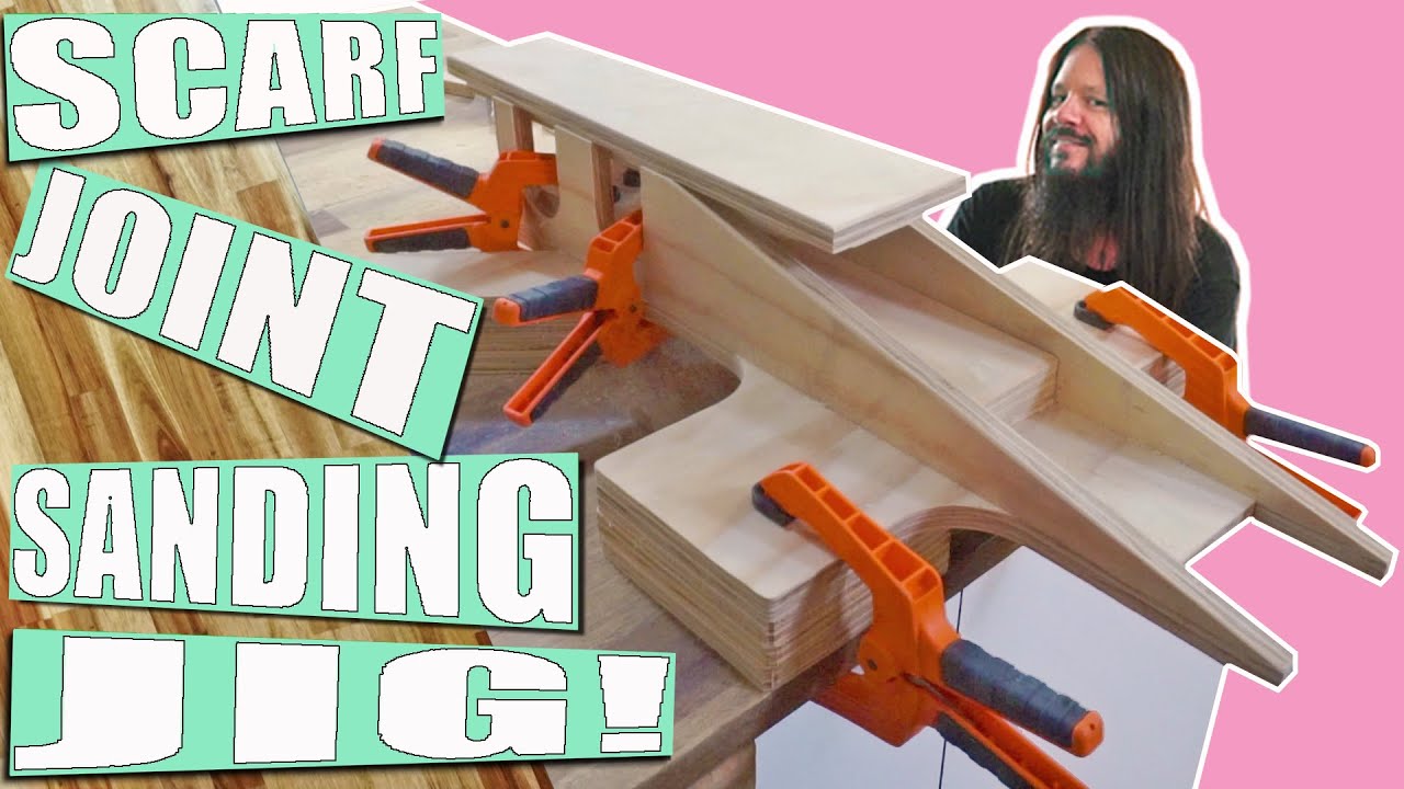Luthiers Guitar Scarf Joint Sanding Jig.