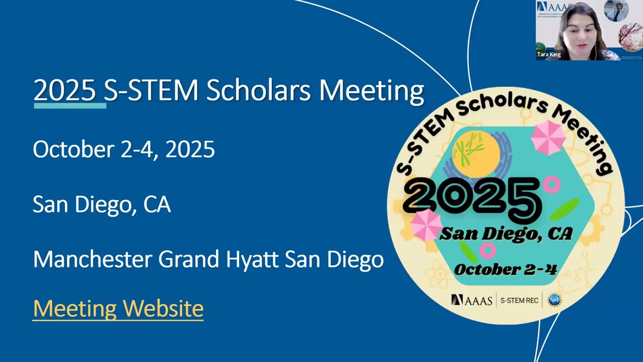 May 8, 2025 S-STEM Scholars Meeting Know Before You Go Information Session
