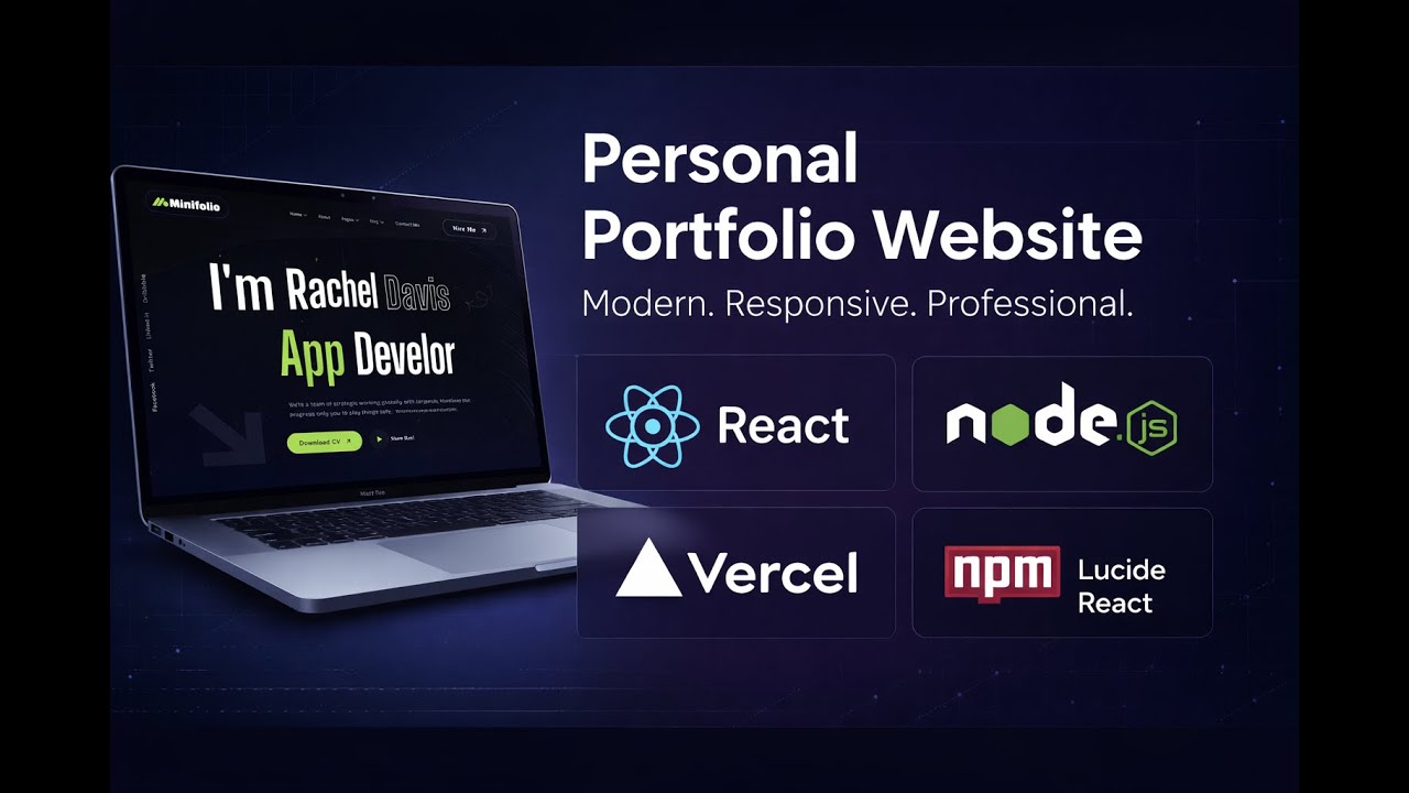 Modern Personal Portfolio Website That Impresses Recruiters | React Developer Portfolio