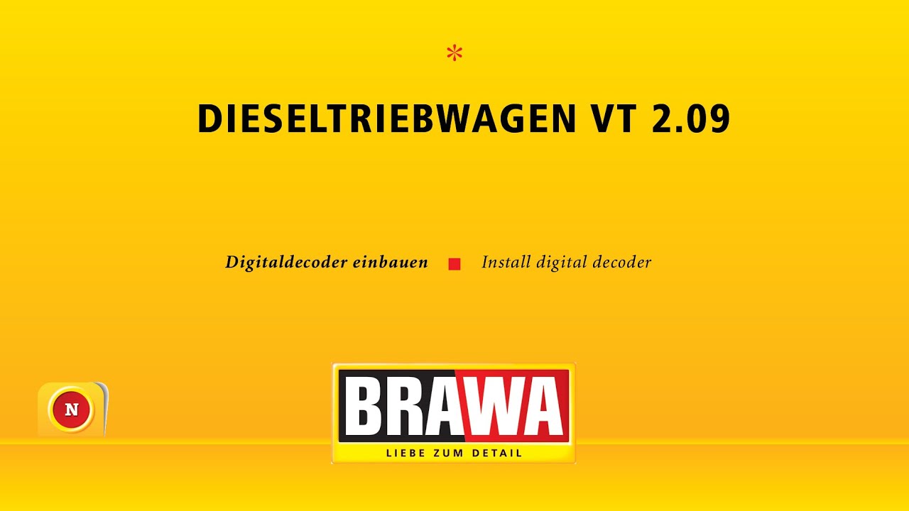 BRAWA - Spur N Dieseltriebwagen VT 2.09 Digitaldecoder einbauen