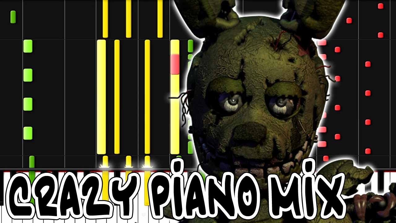 Crazy Piano Mix! DIE IN A FIRE [Five Nights at Freddy's 3] The Living Tombstone