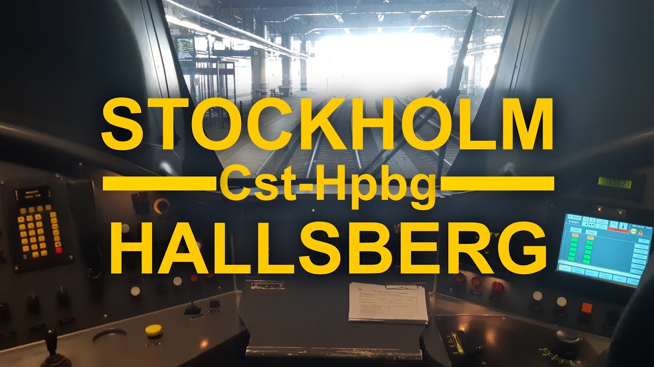 TRAIN DRIVER'S VIEW: Stockholm-Hallsberg (via Västerås)