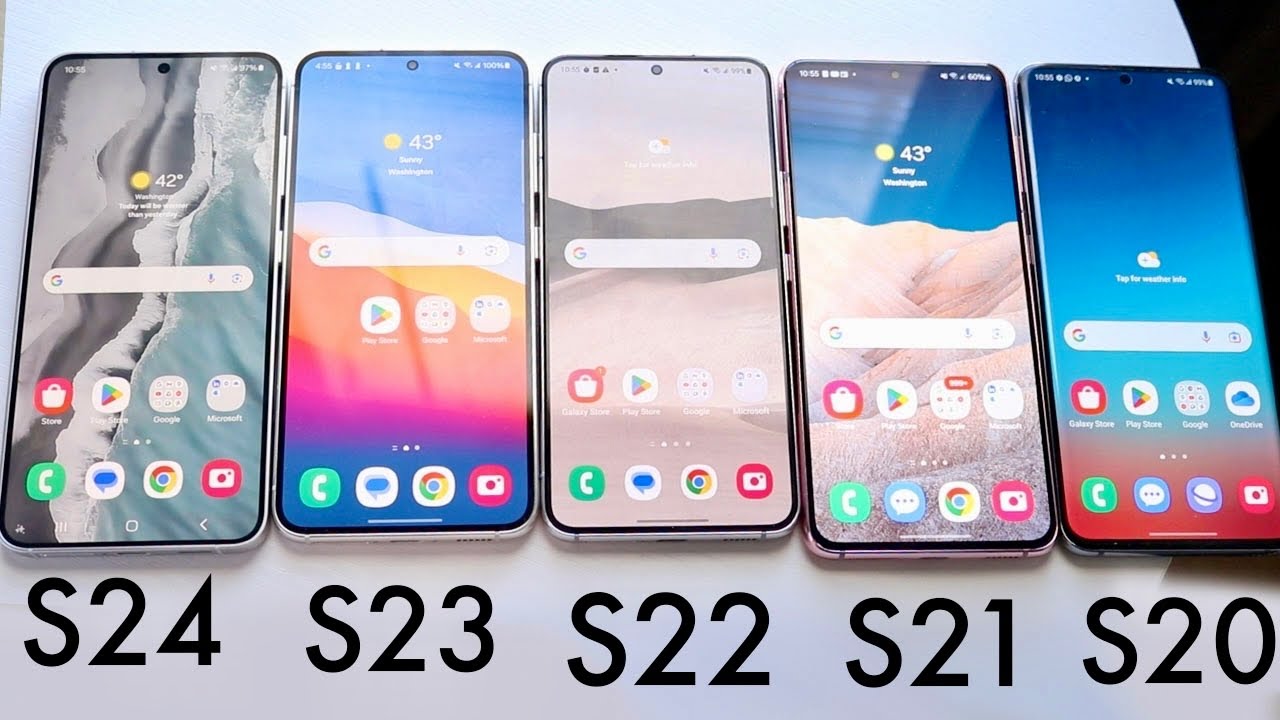 Samsung Galaxy S24 Vs Samsung Galaxy S23 Vs Galaxy S22 Vs Galaxy S21 Vs S20! (Comparison) (Review)